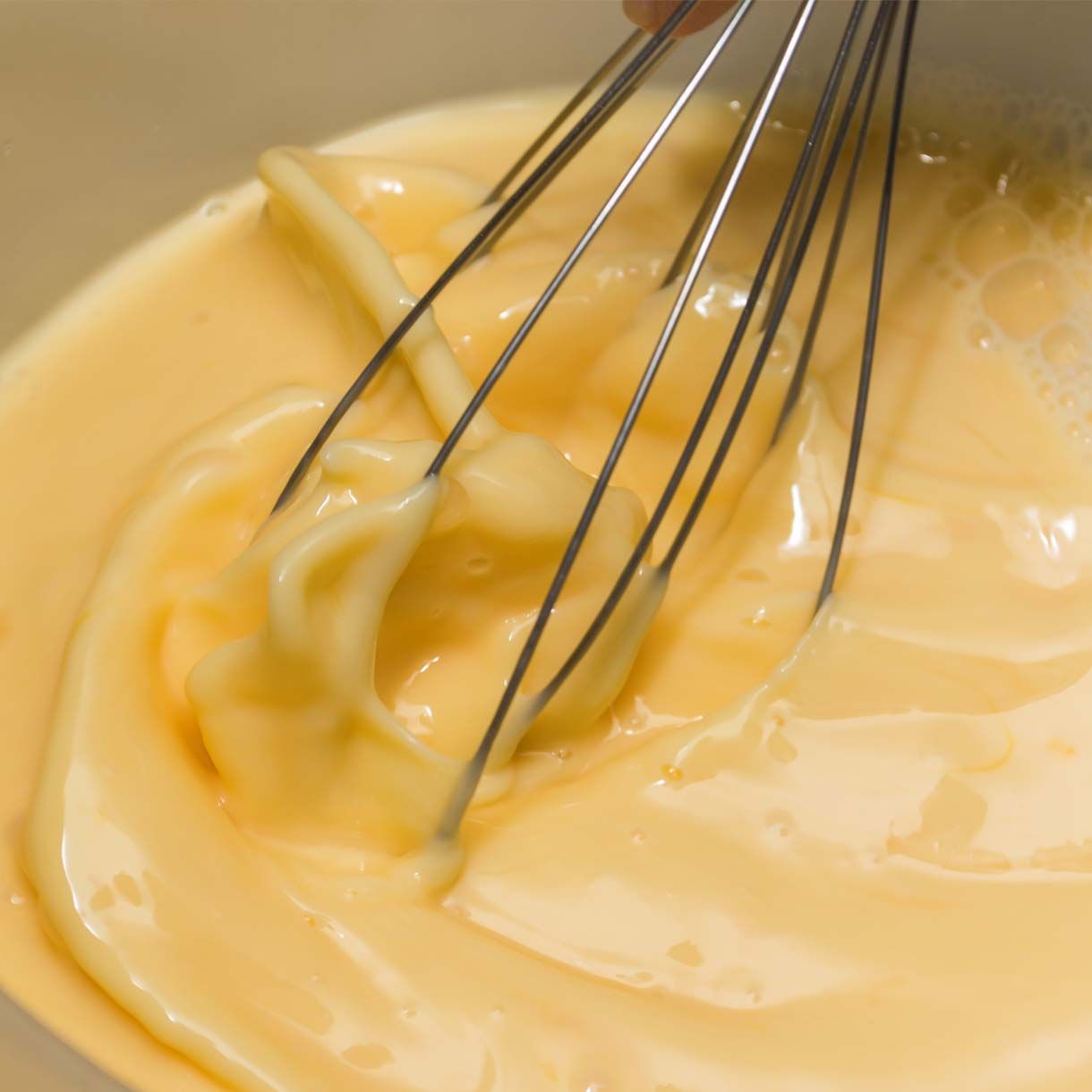 Liquid Egg being whisked